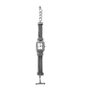 Brighton Tivoli Silver Multi-Strand Quartz Wristwatch with Toggle Closure - EUC
